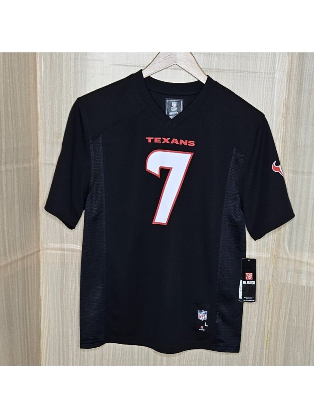 NFL Houston Texans Kids New Navy Blue #7 Stroud Short Sleeve Jersey 14-16